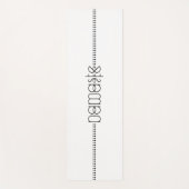 Tapis De Yoga Namaste ou votre nom en tant que glyphes Aliens Un (Devant)