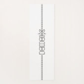 Tapis De Yoga Namaste ou votre nom en tant que glyphes Aliens Un (Dos)