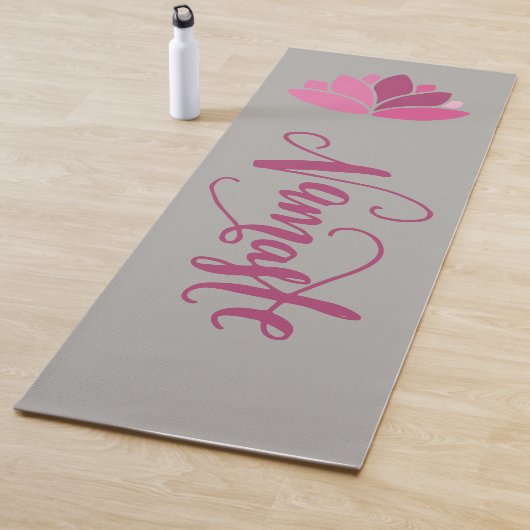 Tapis De Yoga Namaste Pink Lotus (En situation)