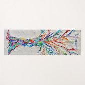 Tapis De Yoga Namaste Rainbow Colors Mosaic Tree (Devant (Horizontal))