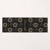 Tapis De Yoga Namaste Sun Moon Stars Boho Celestial (Devant (Horizontal))