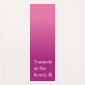 Tapis De Yoga Namaste Sur La Plage (Devant)