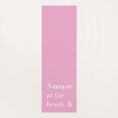 Tapis De Yoga Namaste Sur La Plage (Dos)