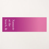 Tapis De Yoga Namaste Sur La Plage (Devant (Horizontal))