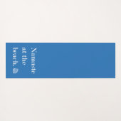 Tapis De Yoga Namaste Sur La Plage (Dos (Horizontal))