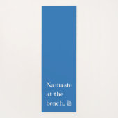 Tapis De Yoga Namaste Sur La Plage (Dos)