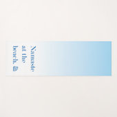 Tapis De Yoga Namaste Sur La Plage (Devant (Horizontal))