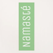 Tapis de yoga Namasté vert clair pour les exercice (Devant)