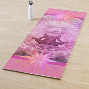Tapis De Yoga Namaste Zen Rose Calmant