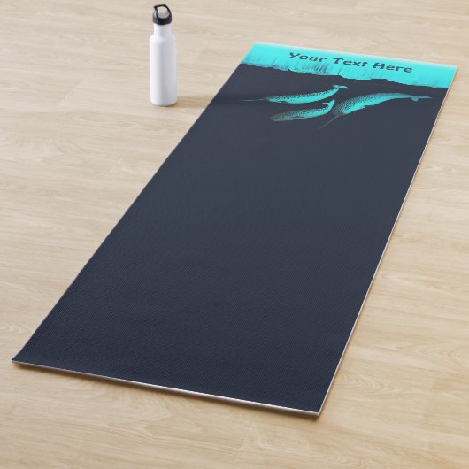 Tapis De Yoga Narwhal Sous La Glace (En situation)