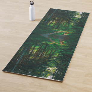 Tapis De Yoga Nature Forêt Birers Route du paysage