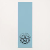 Tapis De Yoga Nature personnalisée Pentacle floral (Devant)