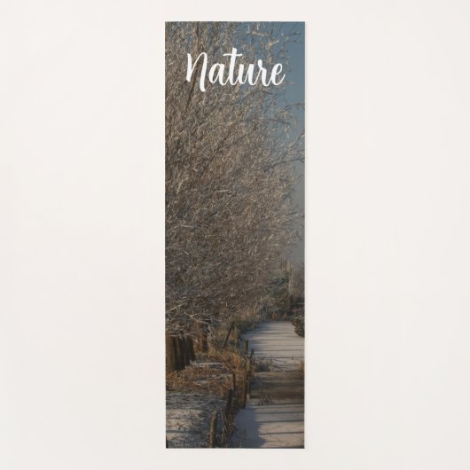 Tapis De Yoga Nature winter, (Devant)