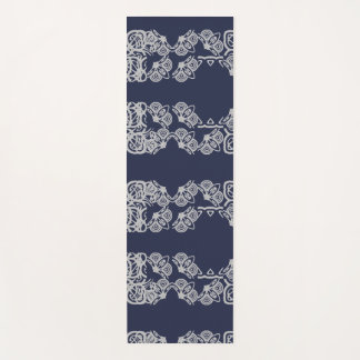 Tapis De Yoga Navy Blue Soothing Pattern Yoga Mat