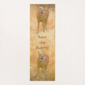 Tapis De Yoga Ne cesse de rire ! Drôle peinture de cheval (Dos)