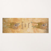 Tapis De Yoga Ne cesse de rire ! Drôle peinture de cheval (Devant (Horizontal))