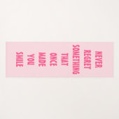 TAPIS DE YOGA NE REGRETTEZ JAMAIS QUELQUE CHOSE QUI VOUS A PAR (Devant (Horizontal))