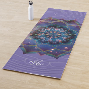 Tapis De Yoga Nebula Bloom   Mandala