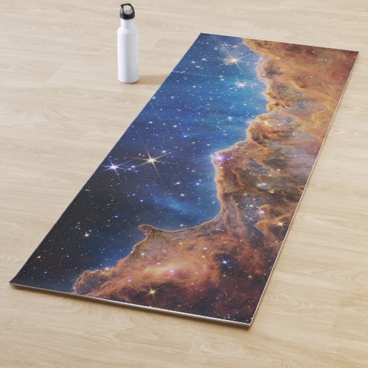 Tapis De Yoga Nebula Carina Bleue/Orange | JWST (En situation)