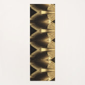 Tapis De Yoga Neo Art Deco Black Gold Geometric Gatsby  (Devant)