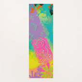 Tapis De Yoga Neon Dreams Abstrait (Devant)