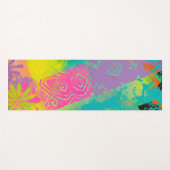 Tapis De Yoga Neon Dreams Abstrait (Devant (Horizontal))