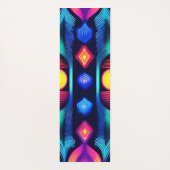 Tapis De Yoga Neon Geometry Mandala Art (Dos)