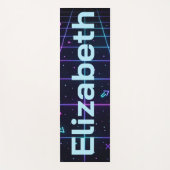 Tapis De Yoga Neon Name Retro 80s  (Devant)