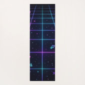 Tapis De Yoga Neon Name Retro 80s  (Dos)