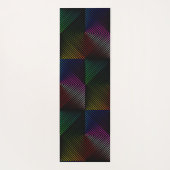 Tapis De Yoga Neon Rainbow Prism On Black (Dos)