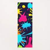 Tapis De Yoga Neon Splatter Art : Expressionnisme Abstrait vibra (Devant)