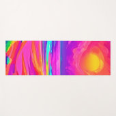 Tapis De Yoga Neon Sun & Beach Bliss (Devant (Horizontal))
