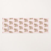 Tapis De Yoga New Chapter Pink Bow Stripes (Devant (Horizontal))