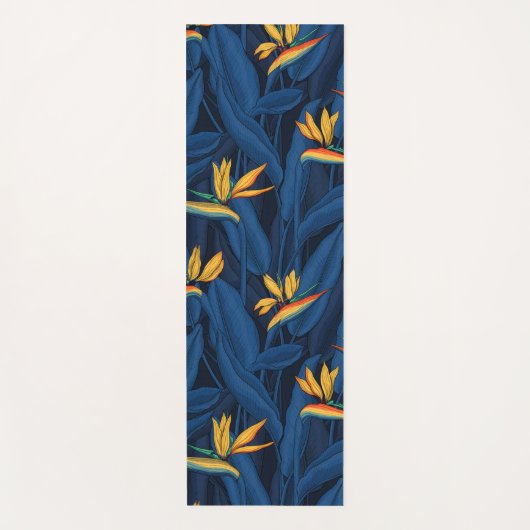 Tapis De Yoga Night bird of Paradise garden 2 (Devant)