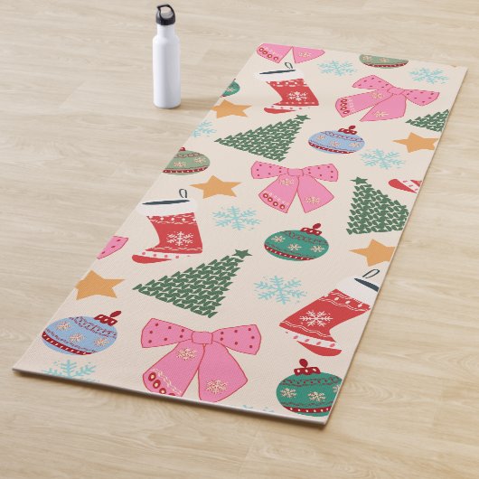 Tapis De Yoga Noël mignon (En situation)