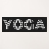 Tapis de yoga noir au design cool (Devant (Horizontal))