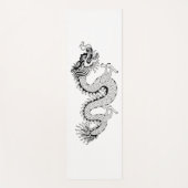 Tapis De Yoga Noir blanc de dragon chinois (Devant)