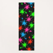 Tapis De Yoga Noir éclaboussé (Devant)