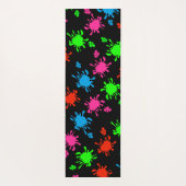 Tapis De Yoga Noir éclaboussé (Dos)