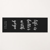 Tapis de yoga noir et blanc (Devant (Horizontal))