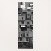 Tapis De Yoga Noir et Blanc Architectural (Devant)
