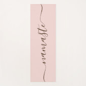 Tapis De Yoga Noir et Brown foncé Élégant Swash Namaste (Devant)