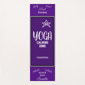 Tapis De Yoga Nom Blanc Indigo (Devant)