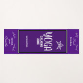 Tapis De Yoga Nom Blanc Indigo (Devant (Horizontal))