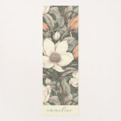 Tapis De Yoga Nom Botanique Élégant Boho (Devant)