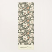 Tapis De Yoga Nom Botanique Élégant Boho (Dos)