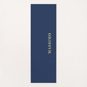 Tapis De Yoga Nom de couleur bleu professionnel classique minima (Devant)