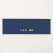 Tapis De Yoga Nom de couleur bleu professionnel classique minima (Devant (Horizontal))