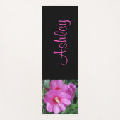 Tapis De Yoga Nom de la photographie florale rose (Devant)
