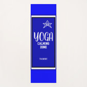 Tapis De Yoga Nom de l'étoile blanche bleue (Devant)